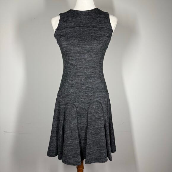 Derek Lam 10 Crosby Sleeveless Ponte A-line Dress in Gray Small - Picture 11 of 11